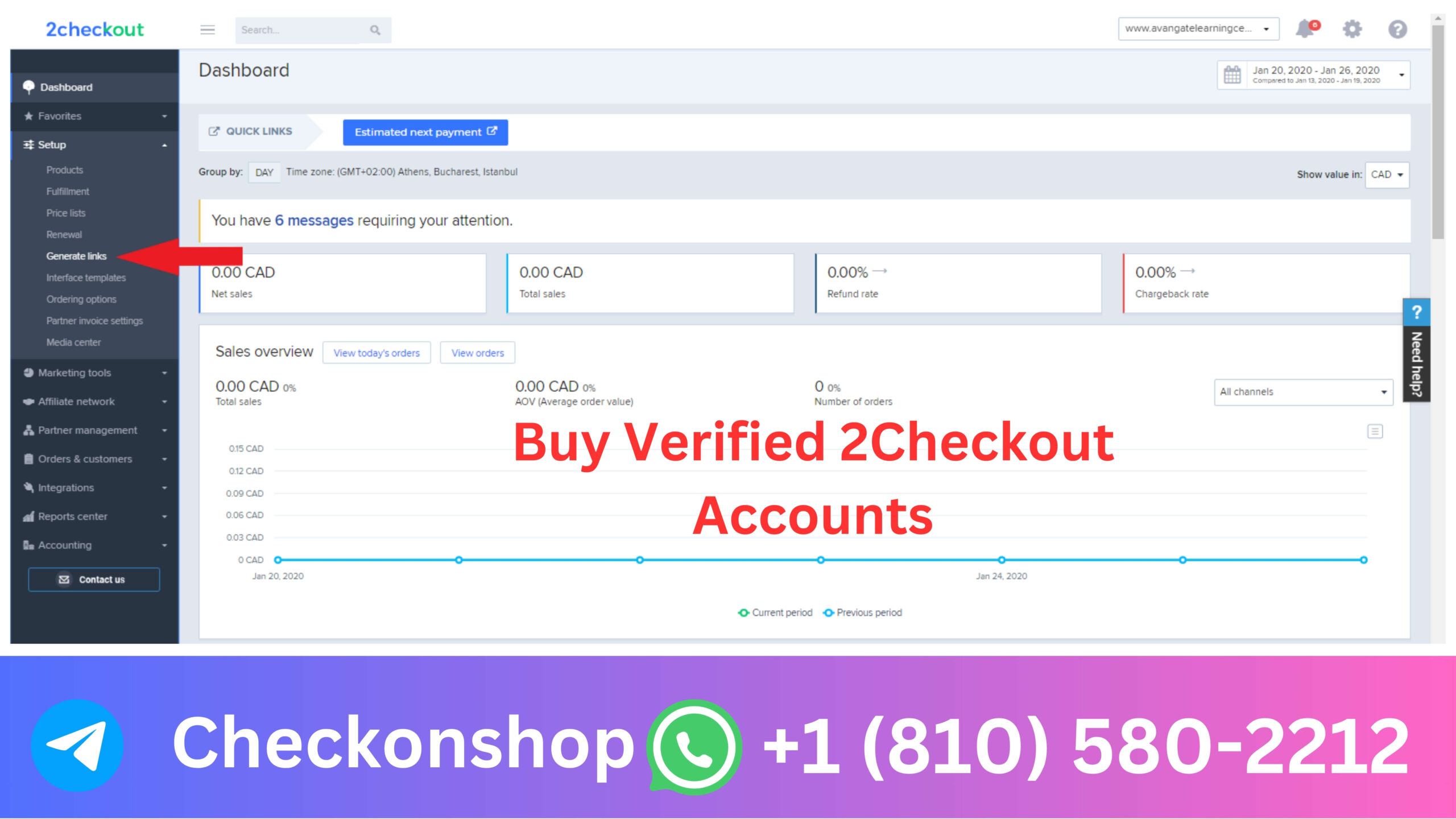 2Checkout Accounts