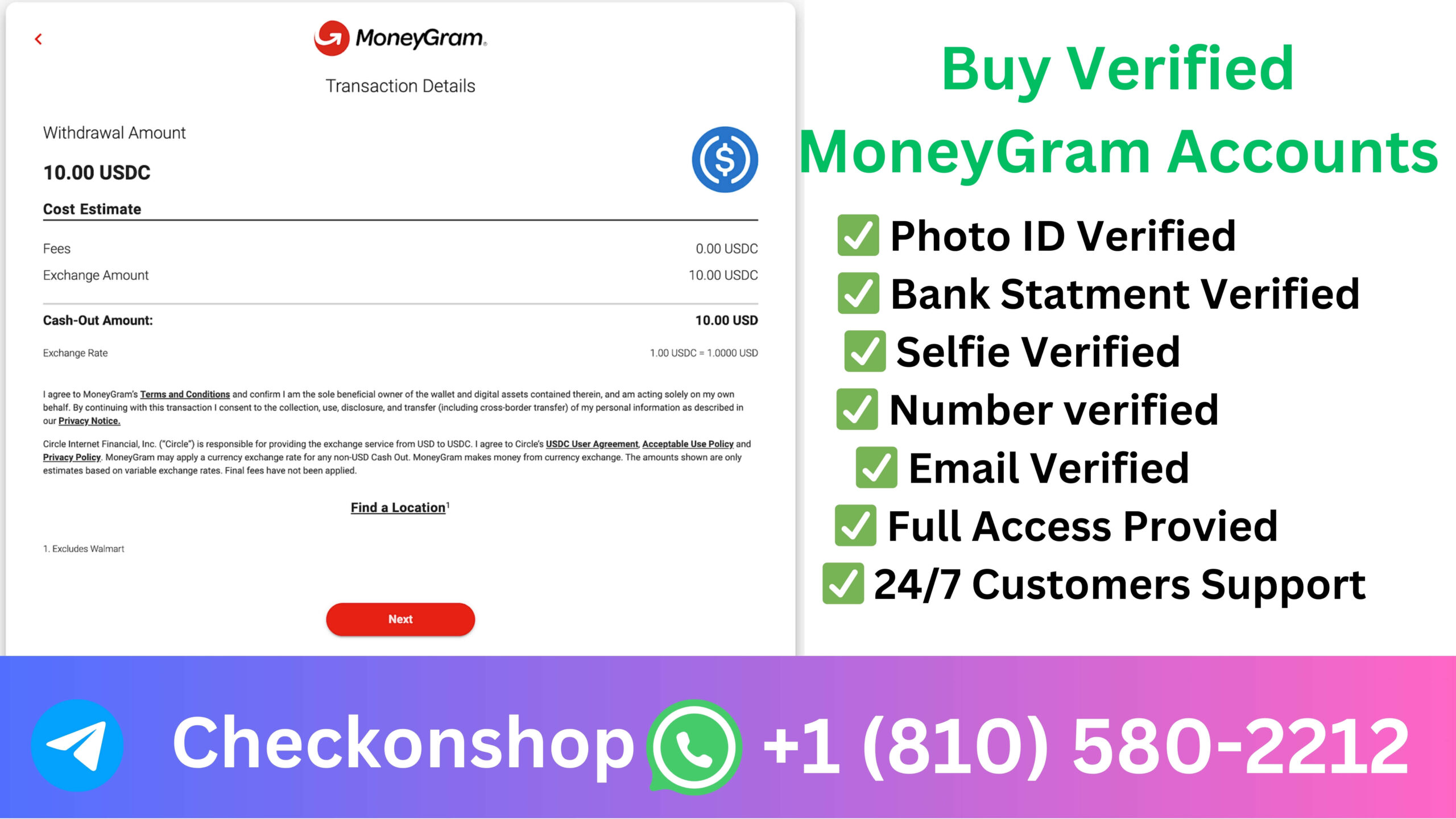 MoneyGram Accounts