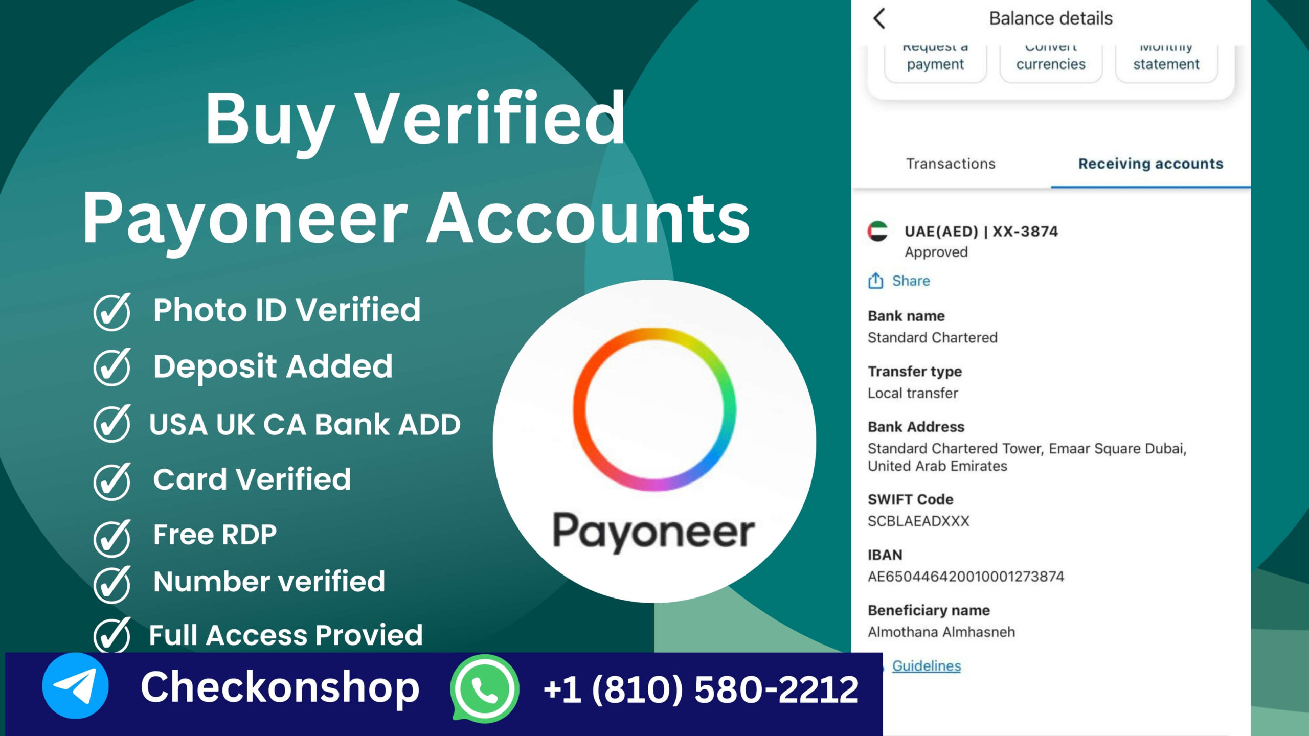 Buy Verified Payoneer Account