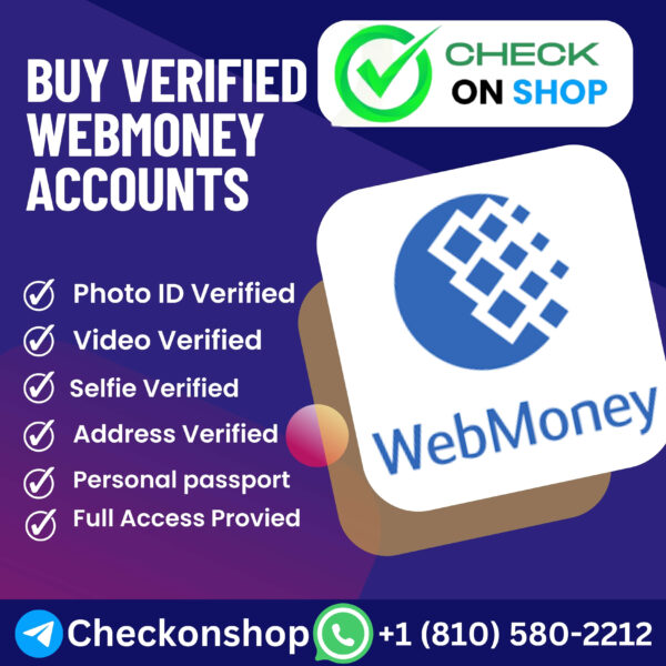 Buy Verified WebMoney Accounts