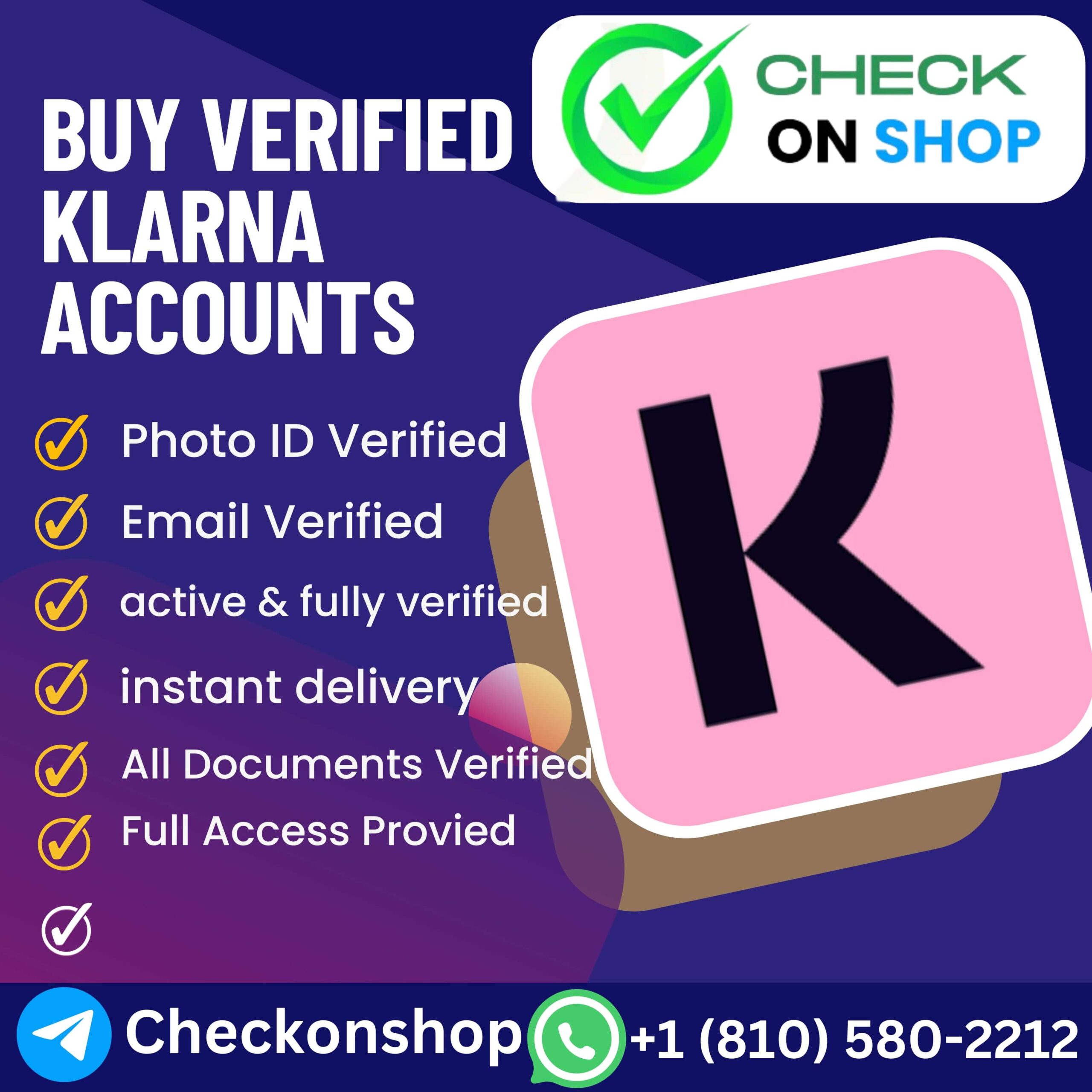 Buy Verified Klarna Account